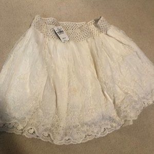 Abercrombie White Miniskirt